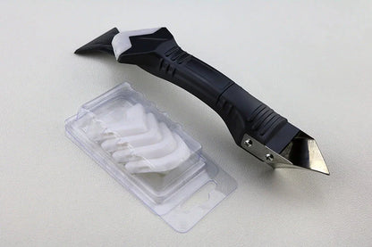 3 in 1 silicone removal and caulking tool kit with 8 pieces for professional sealing tasks