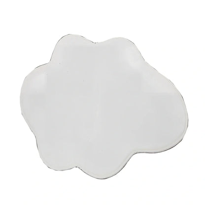 White cloud floor mat in blue colour measuring 80x120cm with plain pattern design