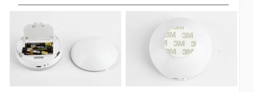 Wireless body sensing lights with motion detection for hallway and cabinet illumination