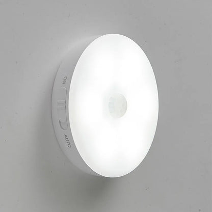 Wireless body sensing lights with motion detection for hallway and cabinet illumination