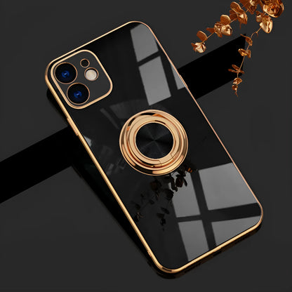 Electroplating magnetic iPhone case for car dashboard mounting in multiple colour options