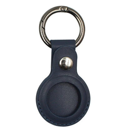 Apple-Compatible AirTags Leather Keychain Protective Case in multiple color options