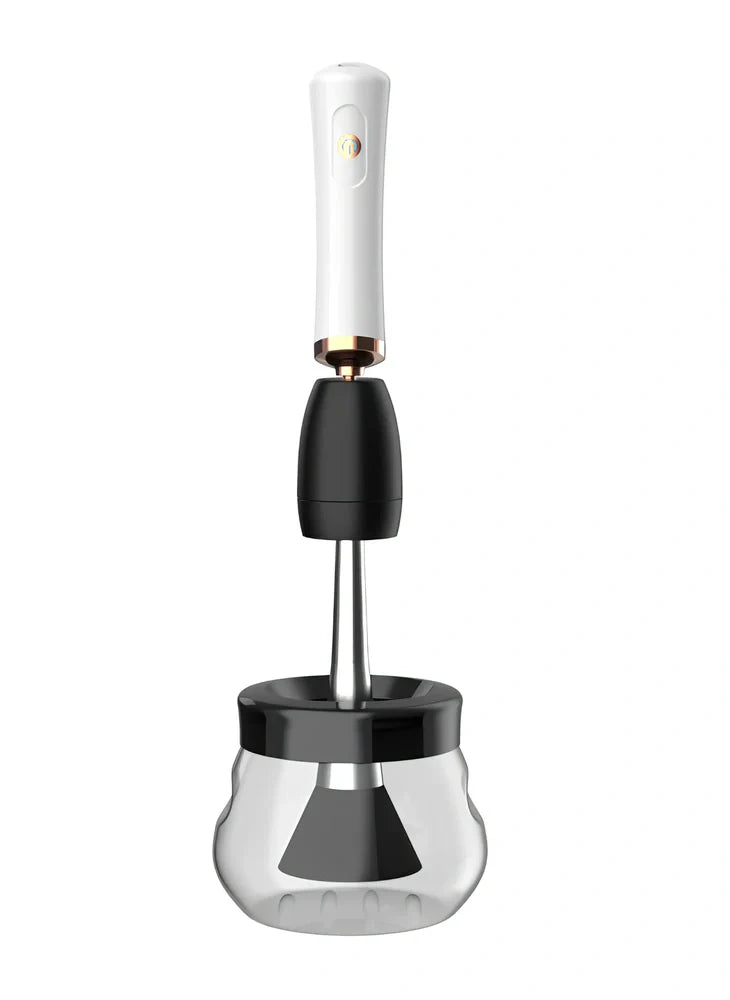 Makeup brush cleaning machine electric scrubber with 3cm silicone head and 9cm total length