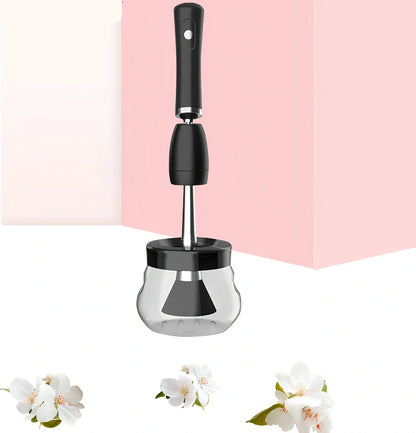 Makeup brush cleaning machine electric scrubber with 3cm silicone head and 9cm total length