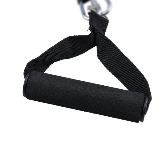 Household elastic pull rope with cloth cover showing 1.2-metre length and 100-pound resistance rating