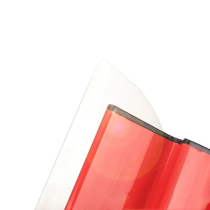 Red leveling scraper with 40cm stainless steel blade for wall preparation tasks