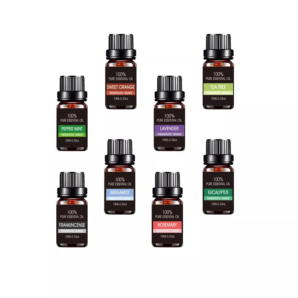Organic Essential Oils Set - 24 varieties of therapeutic-grade oils for aromatherapy