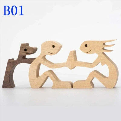 Wooden Nordic Style Animal Ornament for office desk decoration