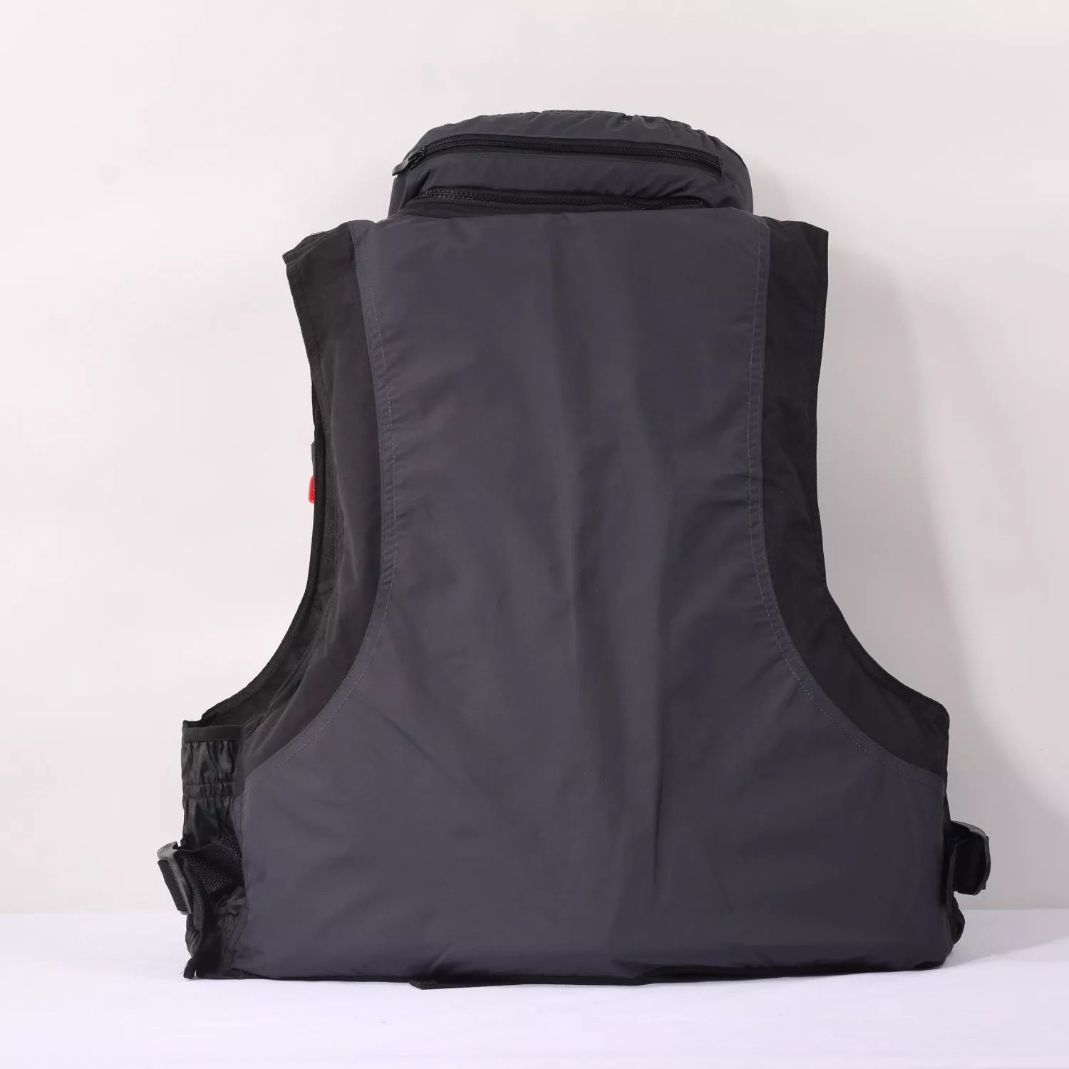 Sea fishing life jacket in multiple colors with reflective patches and multiple pockets