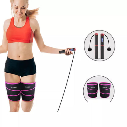 Weight-bearing steel wire skipping rope for women's fitness and weight loss