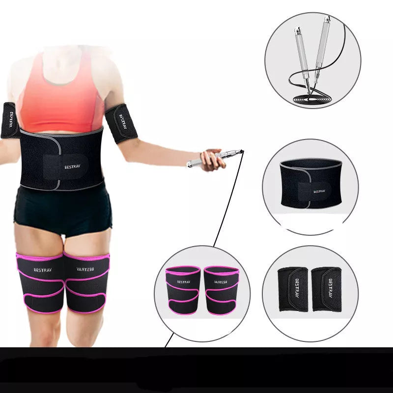 Weight-bearing steel wire skipping rope for women's fitness and weight loss