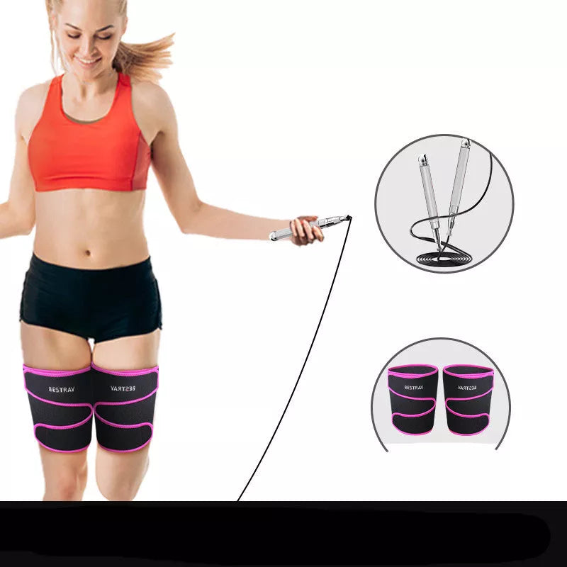 Weight-bearing steel wire skipping rope for women's fitness and weight loss