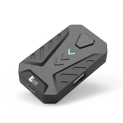Versatile gaming keyboard and mouse converter compatible with PlayStation, Xbox, and Nintendo Switch consoles
