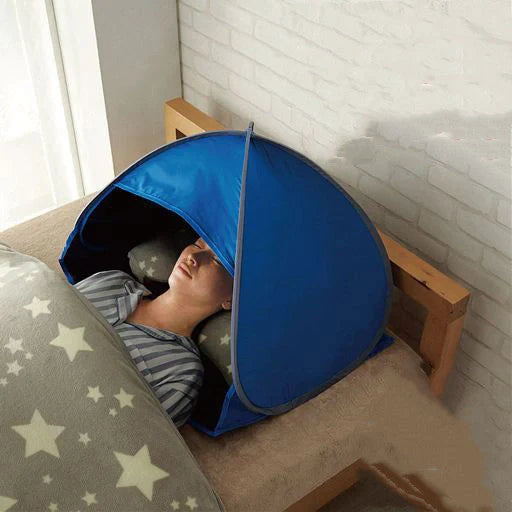 Mini portable beach shade awning with camouflage design and UV protection