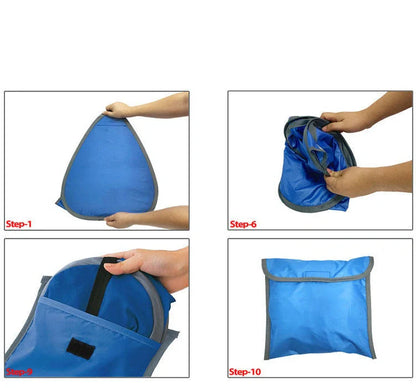 Mini portable beach shade awning with camouflage design and UV protection