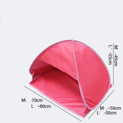 Mini portable beach shade awning with camouflage design and UV protection