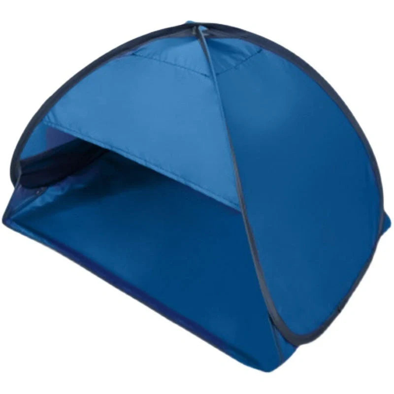 Mini portable beach shade awning with camouflage design and UV protection