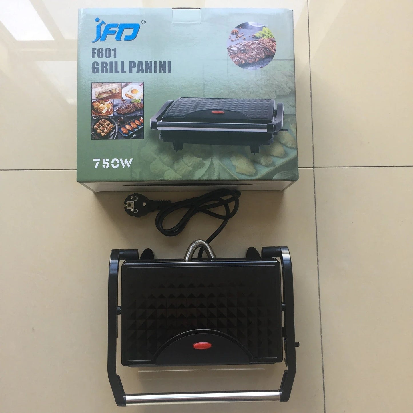 Compact nonstick electric grill with adjustable temperature control for delicious, smokeless home-cooked meals