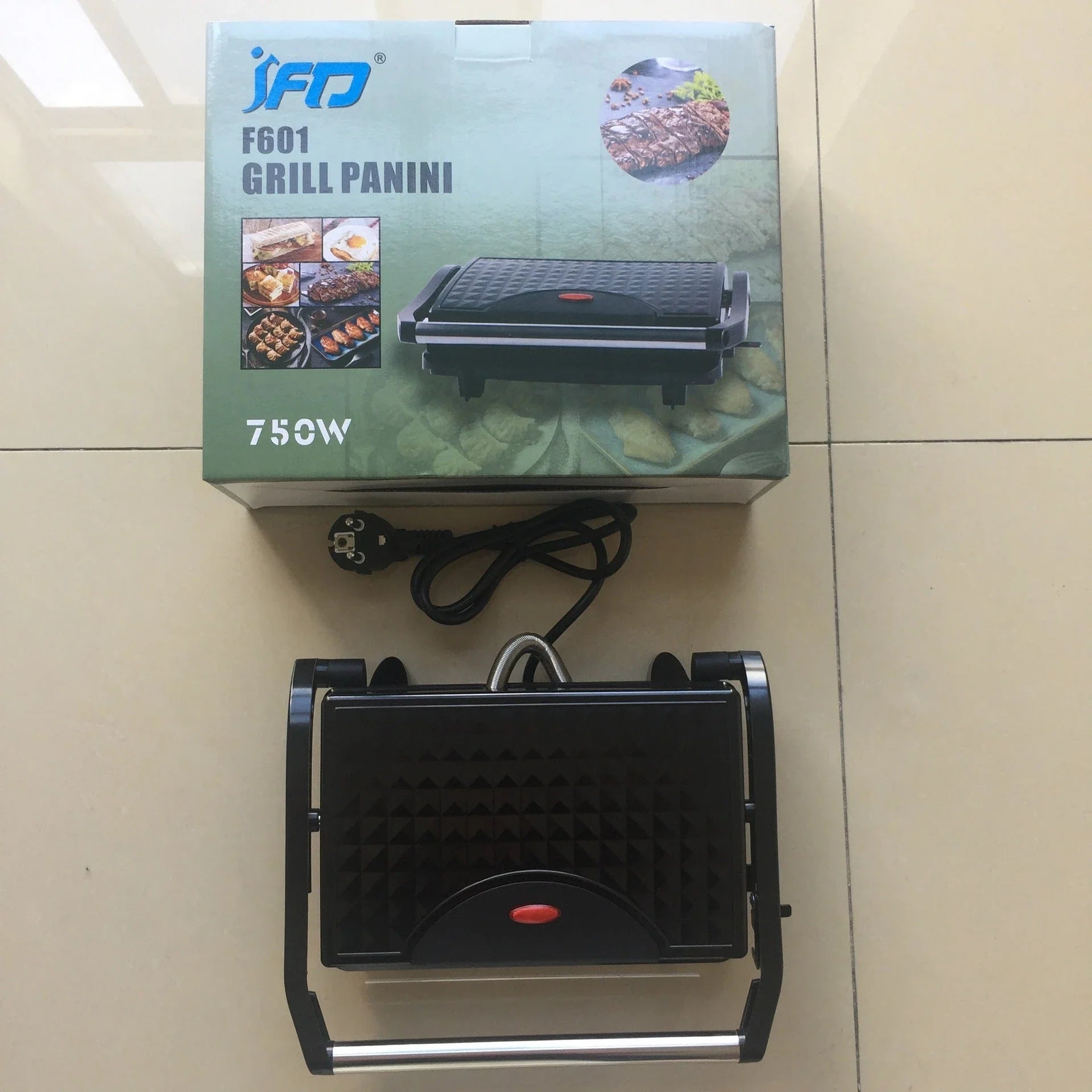 Compact nonstick electric grill with adjustable temperature control for delicious, smokeless home-cooked meals