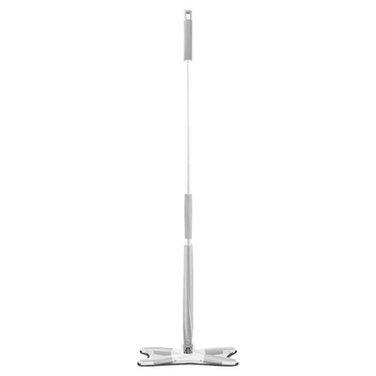 Premium microfiber flat mop with adjustable telescopic handle, 360-degree swivel, and superior cleaning power