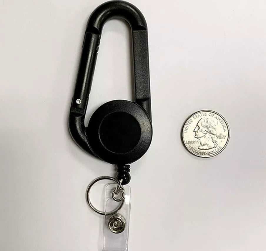 Two-In-One Retractable Fast Easy Pull Buckle for secure and accessible badge management