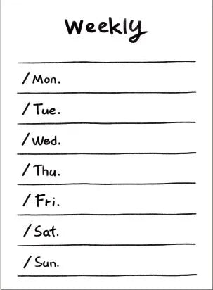 Student memo pad with eight planning templates including bill, checklist, and weekly plan styles