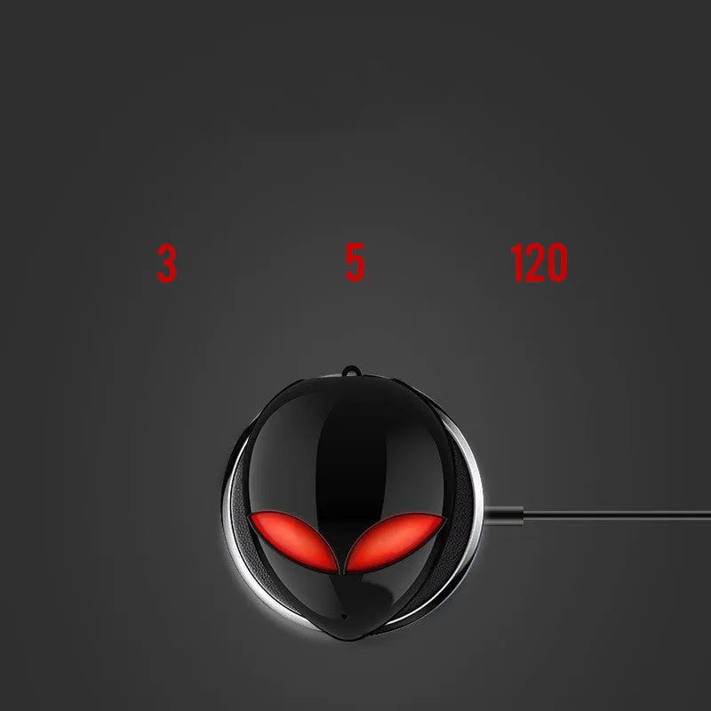 Creative Outer T8 Starman alien design Bluetooth headset and charging case in black or white.