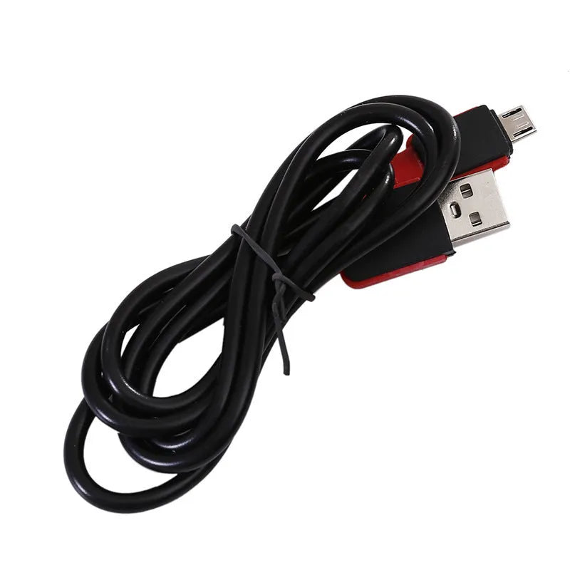 Portable COB LED flashlight with magnet hook, 28.8cm long, showing white light emission and USB charging port