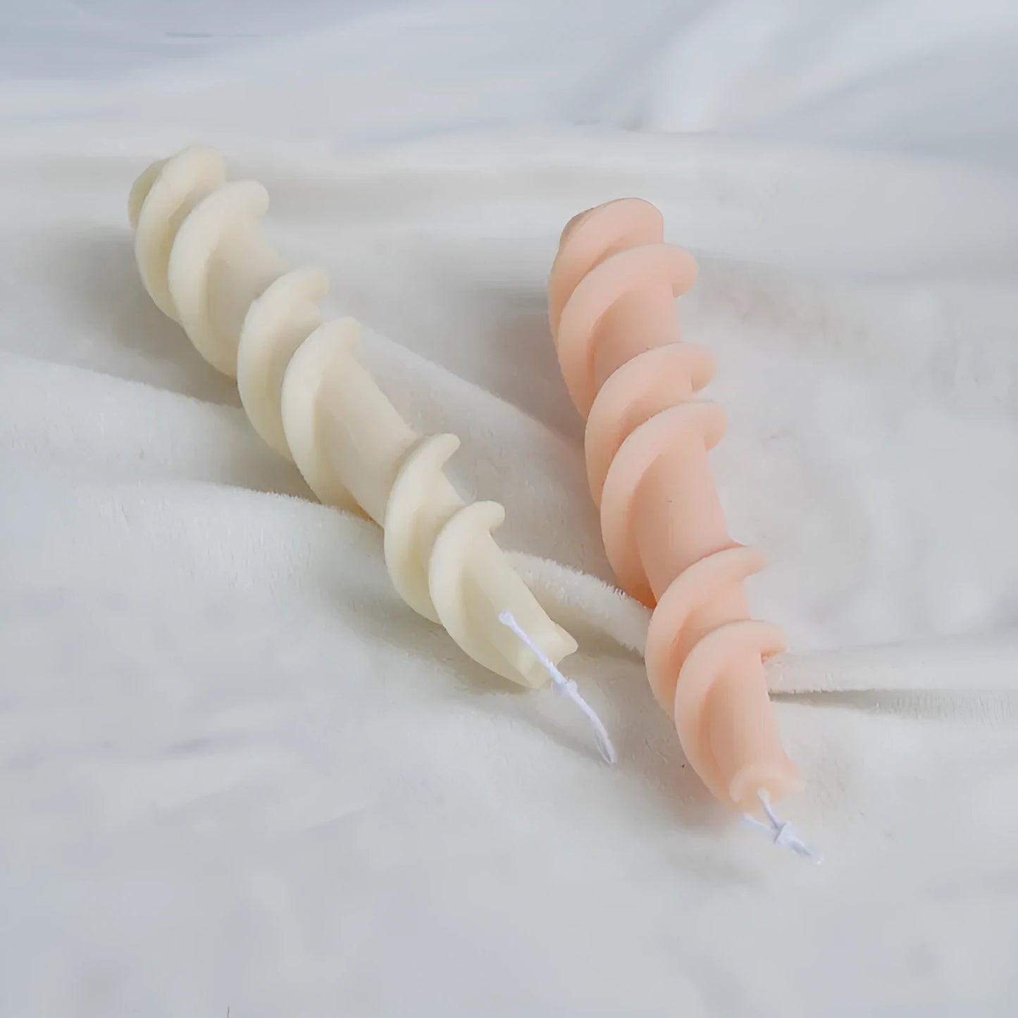 Yihai spiral lace rod wax silicone mould for making rotating lace pattern candles
