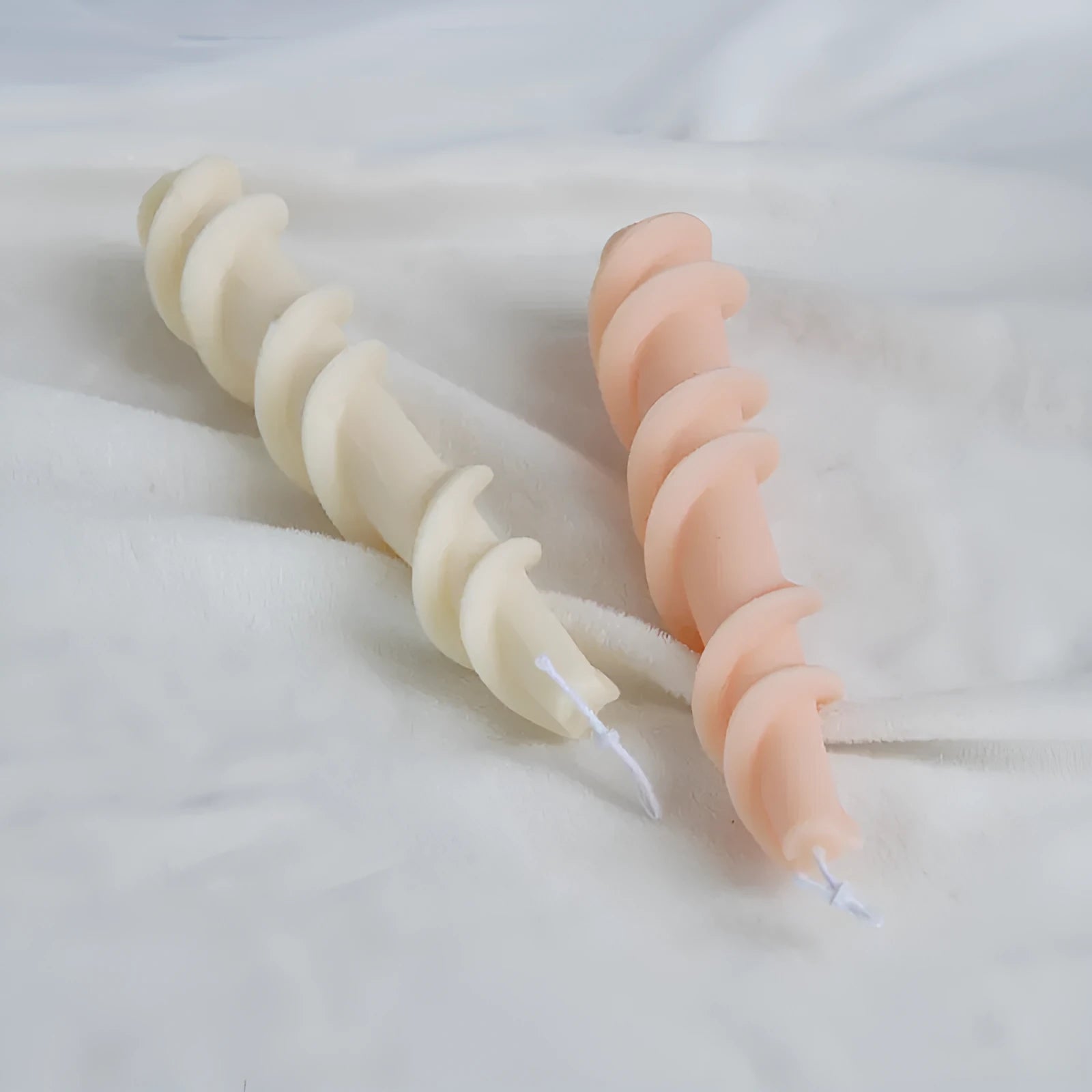 Yihai spiral lace rod wax silicone mould for making rotating lace pattern candles