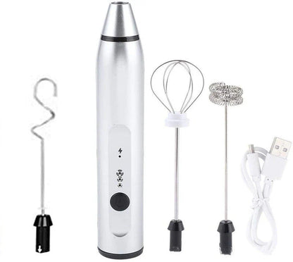 Premium Rechargeable Milk Frother - Versatile Kitchen Mixer for Whipping, Blending, and More