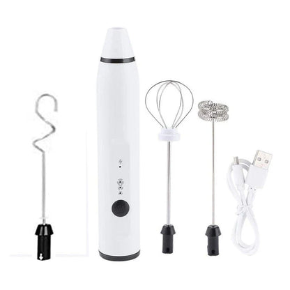 Premium Rechargeable Milk Frother - Versatile Kitchen Mixer for Whipping, Blending, and More