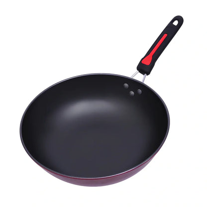 Hao Li three-piece cookware set with 30cm wok, 24cm frying pan, and 24cm soup pot in fine iron construction