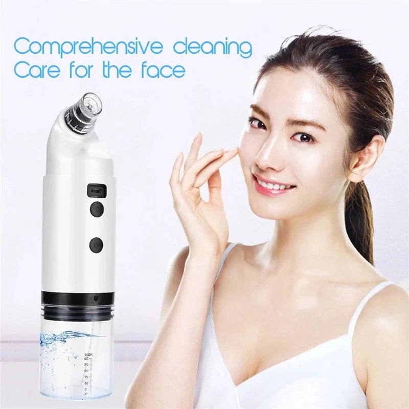 Electric Facial Cleaning Vacuum with multiple work heads and light therapy features
