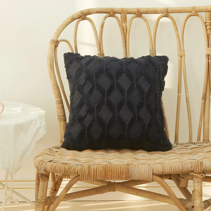 Luxury fur cushion cover in various colors, perfect for sofa or bed decor