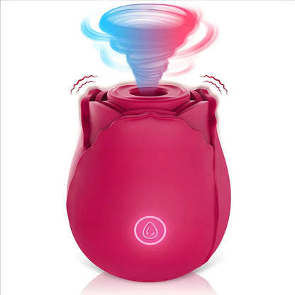 Huafeihua rose-shaped vibrating egg adult toy with silicone body and compact 58mm dimensions