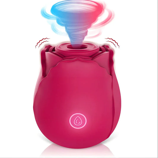 Huafeihua rose-shaped vibrating egg adult toy with silicone body and compact 58mm dimensions