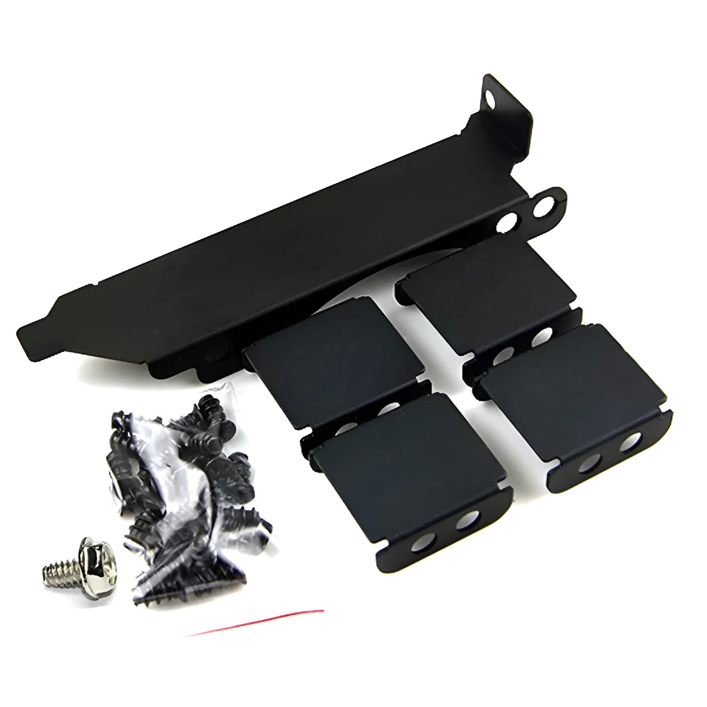 Aluminium graphics card cooling fan bracket with adjustable supports for 8cm and 9cm fans
