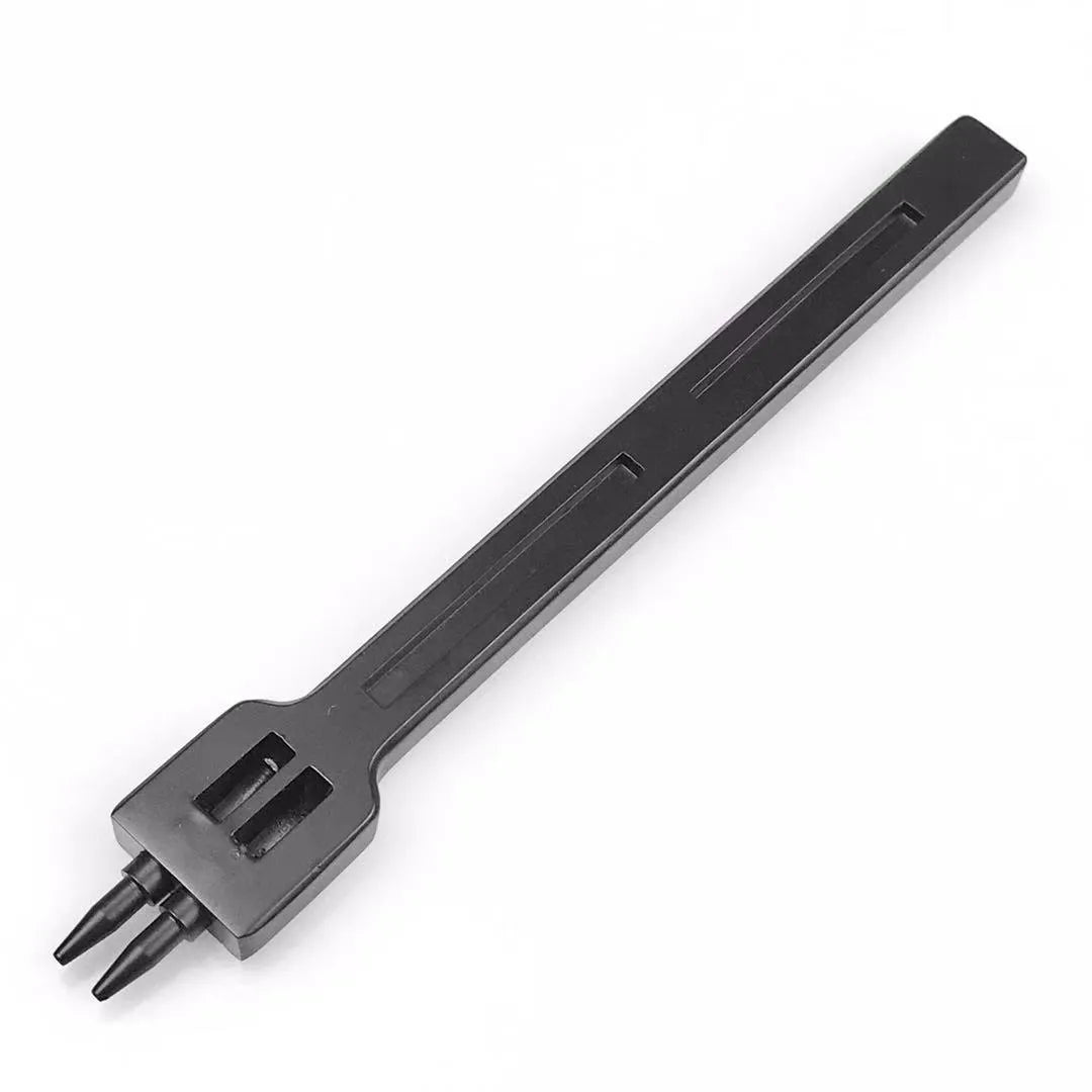 Metal manual leather round hole punch tool for creating 4mm spaced stitching holes.