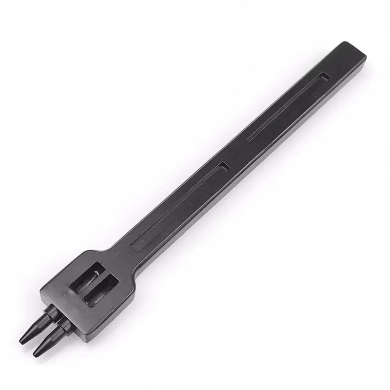 Leather round hole punch tool manual sewing leather craft punching tool with 4mm spacing between teeth available in 2 teeth, 4 teeth and 6 teeth row punching options