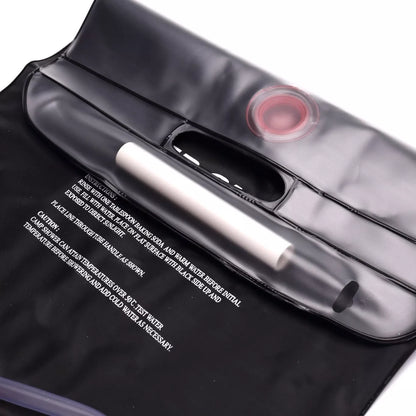 20L Folding PVC Outdoor Camping Shower Water Bag in black