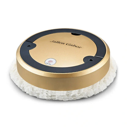 A8 Intelligent Automatic Sweeping Robot in silver and gold colors with spray charging and UV sterilization features