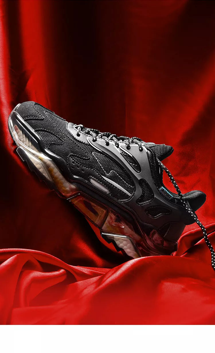 Low cut woven breathable running shoes with popcorn soles in various colors