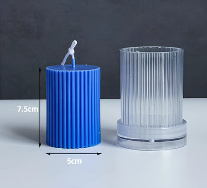 Semi-transparent acrylic candle mould showing temperature resistance from -40°C to 220°C with six style options