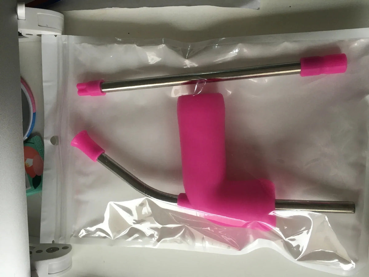 Beer snorkel straw with stainless steel rod, TPE mouthpiece, and vent pipe for faster drinking from bottles