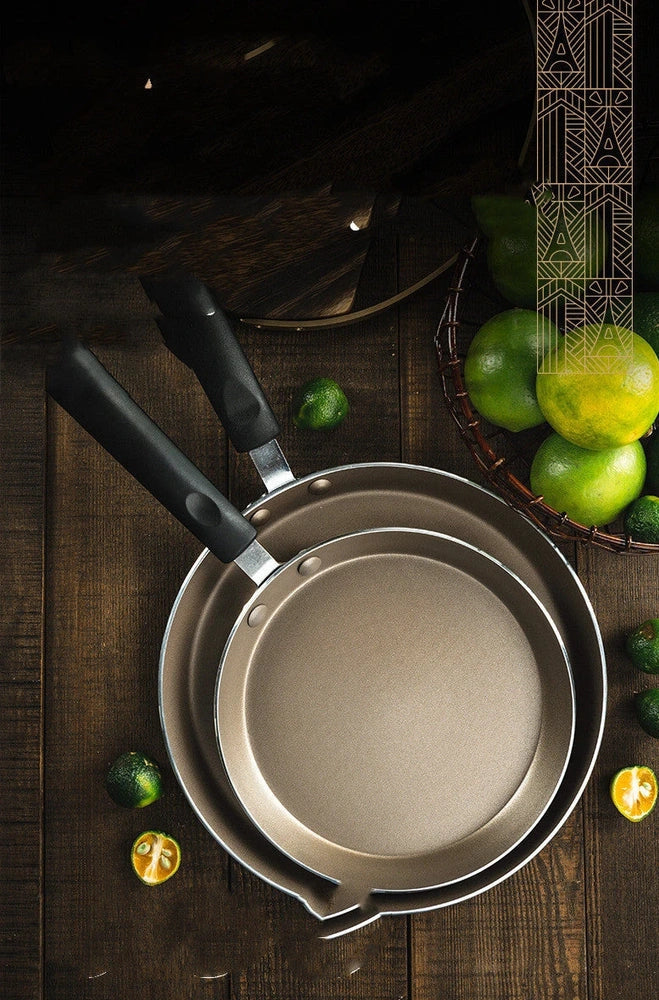 French Baker Melaleuca aluminium alloy pancake pan with non-stick coating and compound bottom