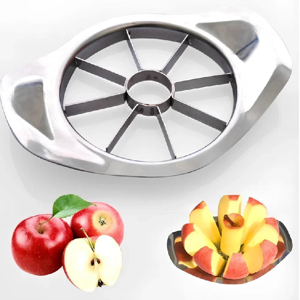 Stainless steel kitchen slicer cutter with 9cm diameter blade for vegetables and fruits