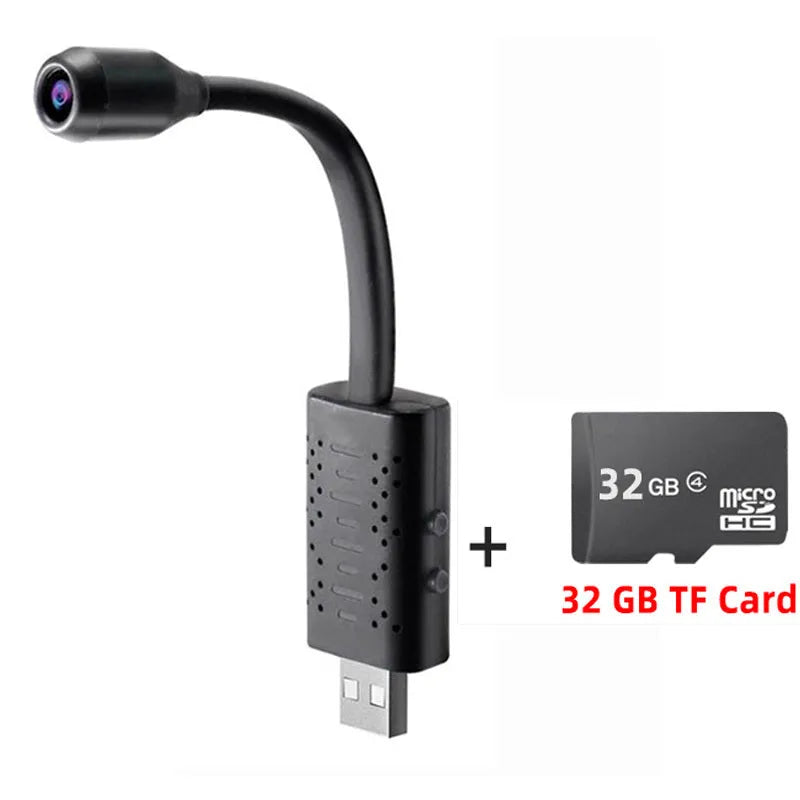 U21 wireless surveillance camera with compact ABS plastic housing and portable USB monitor