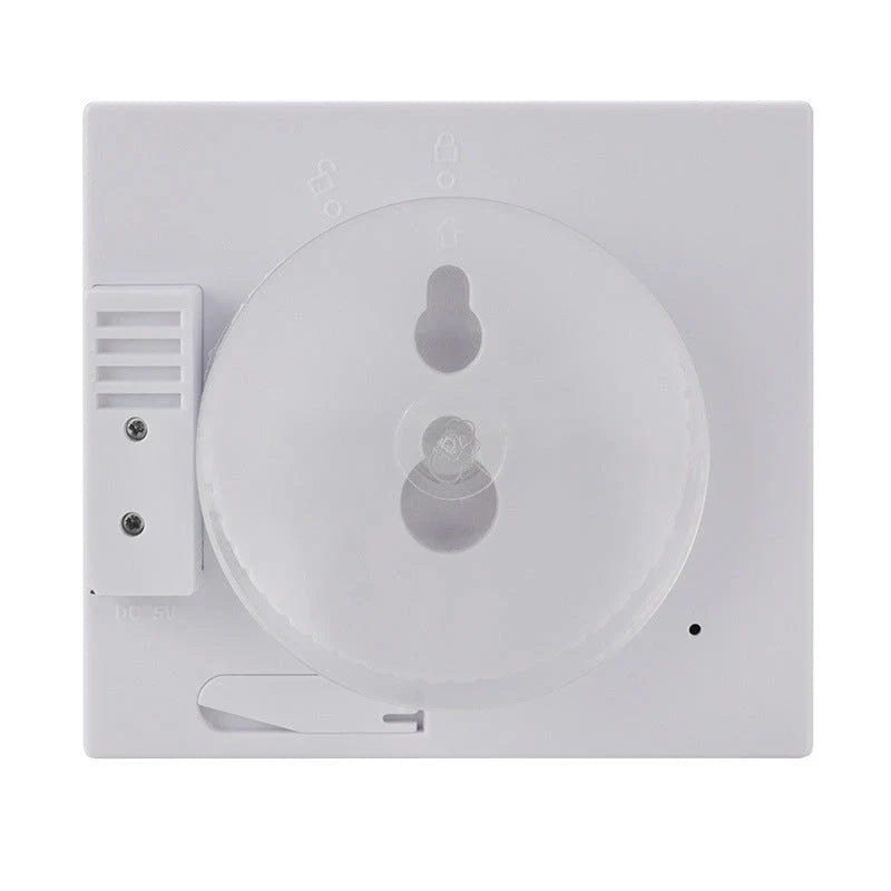 Waterproof bathroom wall clock with temperature and humidity display, modern design for bathroom decor