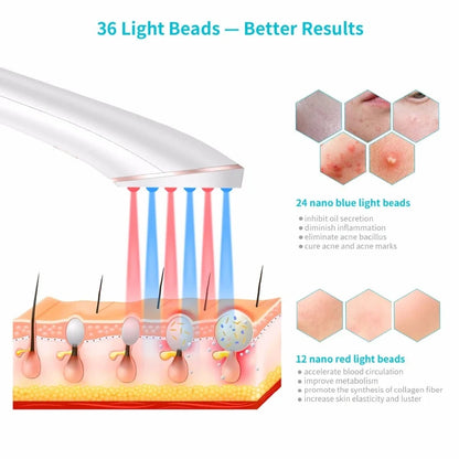 Xpreen Wireless Acne Light Therapy Device with blue and red light for clear skin